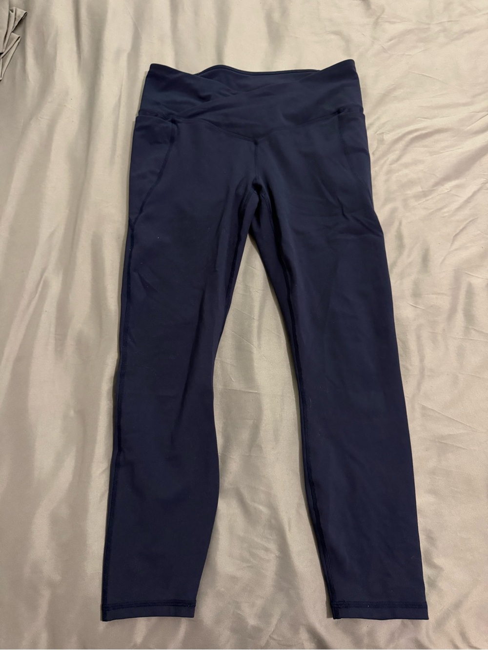 Fabletics Navy High-Waist Athletic Leggings